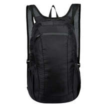 HAWEEL Portable Foldable Waterproof Backpack Folding Bag (Black) - £5.54 GBP