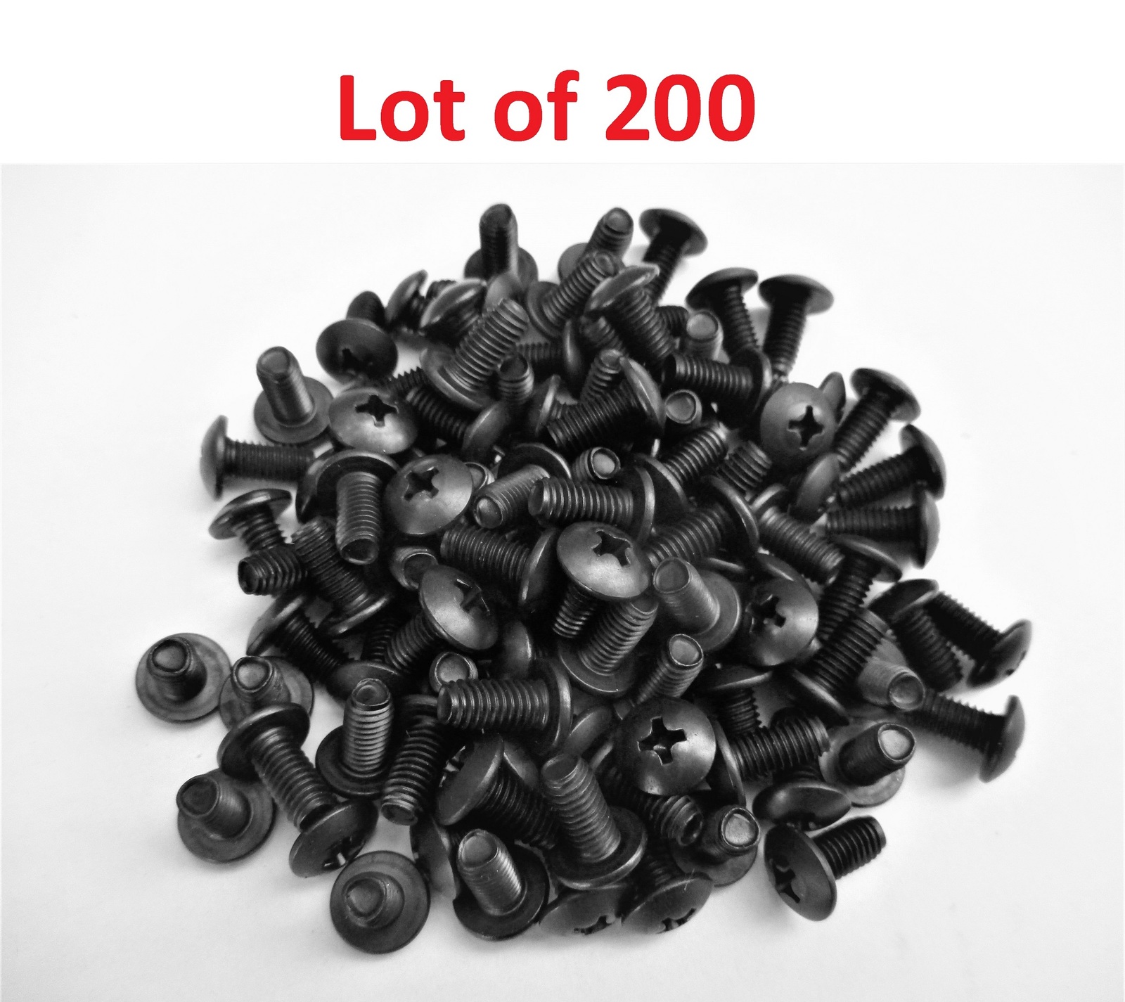 200 PCS,10mm M5 Self-Tapping Universal Rack Mount Screws for 19&quot; Racks, ... - $16.95