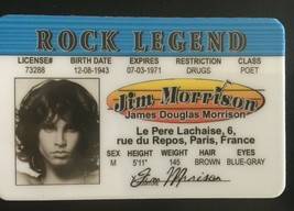 Jim Morrison novelty Rock Legends card The Doors Hotel Light My Fire Rock - £6.79 GBP