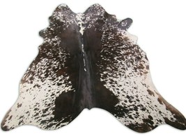Speckled Cowhide Rug Size: 6&#39; X 6&#39; Brown/White Cowhide Rug O-960 - £154.93 GBP