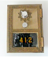 Vintage Antique Brass US Box, Combination Type, #412, National 1964 - $19.75