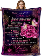 Mother&#39;s Day Gifts for Mom from Daughter Son, To My Mom Blanket from Daughter Fl - £41.53 GBP