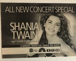 Shania Twain Up Close And Personal Print Ad Vintage TPA4 - £4.66 GBP