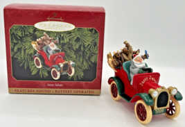 Hallmark Keepsake Ornament Jazzy Jalopy Santa Claus With Sound 1999 U111 - £11.79 GBP