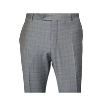 Men Suit BERLUSCONI Turkey Italian Wool 180's Glenn Plaid K230-12 Gray Blue image 9