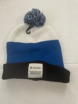 Playstation Mens Beanie Pom Winter Hat Cuff NWT Black White Blue - $10.17