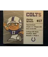 NFL Teenymates Series 9 Pocket Profile Colts Philip Rivers *Loose/NEW* j1 - $8.19 CAD
