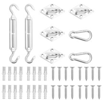  Sunshade Sail Accessory Silver Stainless Steel Adjustable Armrests - $1,373.56 MXN