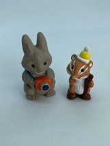 Hallmark Miniature Photographer Bunny Rabbit Camera Backpack &amp; Chipmunk ... - £6.03 GBP