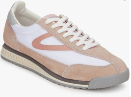 Tretorn Damen Rawlins Niedriges Top Retro Sneaker Wildleder Rosa Weiß Ne... - $373.05 MXN