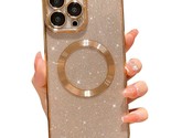 Compatible With Iphone 13 Pro Max Magnetic Glitter Case, Luxury Plating ... - $29.99