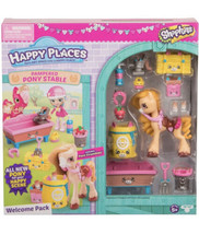 Shopkins Happy Places Pampered Pony Stable Welcome Pack New S4 Pony Crumbles - £54.75 GBP