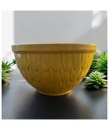 Vintage McCoy Yellow Medium Mixing Bowl Scalloped Design 8&quot; Diameter Cer... - $37.39