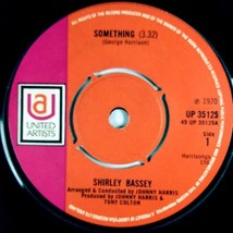 Shirley Bassey - Something / Easy To Be Hard [7&quot; 45 rpm Single] UK Import - £2.68 GBP