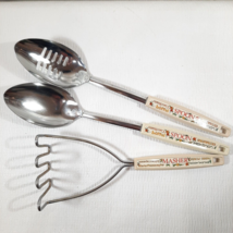 Vintage Ekco Slotted Serving Spoon Masher Cucchiaio Loffel Guillere Cuchara - $27.00