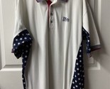 Antigua Golf Polo Mens Xtra Large Red White Blue Stars Stripes Embroider... - £20.23 GBP