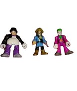 Lot of 3 Fisher Price Imaginext DC Comics Penguin Joker Pirate Action Fi... - $23.22 CAD