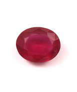 Natural Ruby Oval Shape Faceted Loose Gemstone For Jewelry Making 14x10mm - £58.84 GBP