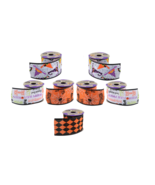Crafter&#39;s Square Halloween Wired Ribbon, 3-yd. 8 Rolls - £22.67 GBP