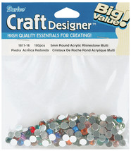 Rhinestones Round 5 mm Multi - $21.00