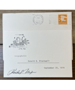 1978 President Richard Nixon Signed Autograph Card w Envelope No COA - $199.99