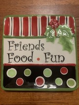 Fitz &amp; Floyd Friends Food Fun Serving Plate - $130.33 MXN