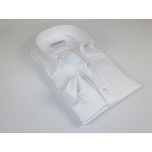 Mens 100% Italian Cotton Shirt Non Iron SORRENTO Button Down Oxford 4529 White image 7