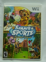 Summer Sports Paradise Island Nintendo Wii Video Game Complete Volleyball Darts - £11.82 GBP