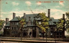 St. Paul, Minnesota, J. J. Hill&#39;s Residence, Vintage 1910 Postcard BK48 - £2.37 GBP
