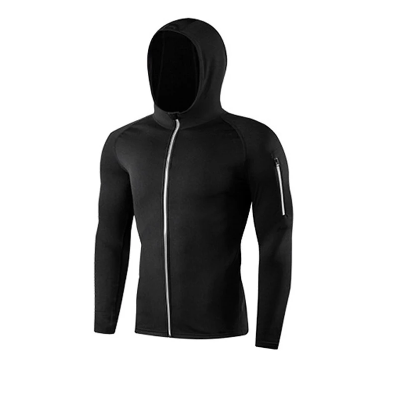 Men Running Workout Jacket Autumn Fitness Equipment Training Zipper Coat wear Lo - £128.91 GBP