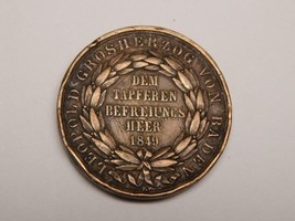 1849 Medal Marz March Revolution Leopold Duke Of Baden Germany German Token Coin - £223.47 GBP