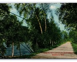 Strada Lungo Lago Assawampsette Middleboro Massachusetts Ma 1916 DB Cart... - $11.23