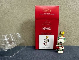 HALLMARK Keepsake 2021 Peanuts All Decked Out Ornament 24th in Snoopy Se... - $12.86