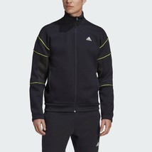 adidas Men&#39;s Must Have PrimeBlue Track Top Jacket Black FU7153 Size Small - £40.37 GBP