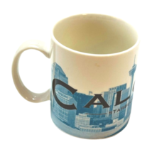 Starbucks Coffee Mug Calgary Skyline Series Stampede City 2002 White Blu... - $29.69