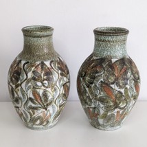 Pair of Denby Bourne Glyn Colledge Stoneware Vases, Vintage c.1960 - £91.21 GBP