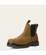 Ariat® Men&#39;s Aged Bark Turbo Chelsea Waterproof Work Boots 10032609 SIZE 9M - $163.04 CAD