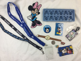 Junk Drawer Lot Buttons Pins ice cube tray Disney Lanyard Mickey craft /repair - £15.46 GBP
