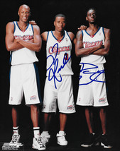 Darius Miles Quentin Richardson Signed Los Angeles Clippers 8x10 photo COA LA. - £77.86 GBP