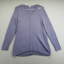 Pure J Jill Womens Tunic Sweater Size XS Lavender Purple V Neck Long Sleeves - £19.46 GBP