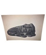 1930 Art Deco Engraving &quot;Tiger&quot; by George Lucien Guyot – Signed - 2Y294 - $274.85 CAD