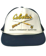 Cabelas Worlds Foremost Outfitter Vtg Mesh Foam Trucker Hat Cap Snapback... - £21.19 GBP