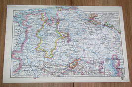 1928 Vintage Map Of Lower Saxony Niedersachsen Oldenburg Hanover Germany - £13.62 GBP