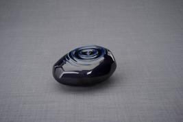 Handmade Cremation Keepsake Urn &quot;Resonance&quot; - Small | Cobalt Metallic | Ceramic - £187.84 GBP+