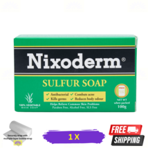 1 X Nixoderm Sulfur Soap 100g For Relief Of Common Skin Problems Vegetable Base - £16.70 GBP