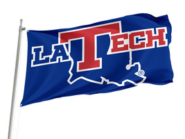 Louisiana Tech Bulldogs NCAAF Flag,Size -3x5Ft / 90x150cm, Garden flags - £23.82 GBP