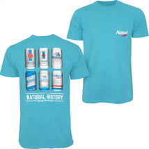 Natural Light Men&#39;s Bright Blue Natural History Rowdy Gentleman T-Shirt Blue - £30.66 GBP+