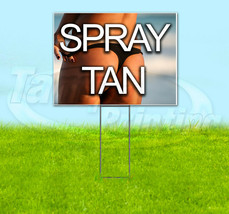 SPRAY TAN Yard Sign Corrugated Plastic Bandit Lawn Decoration USA - £22.65 GBP+