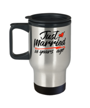 Wedding Anniversary Funny Couple Gift Travel Mug Just Married 26 Years Ago  - £19.94 GBP