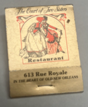 Court Of Two Sisters Restaurant New Orleans Vintage Matchbook UNUSED Mat... - £7.43 GBP